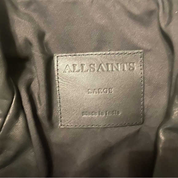 All saints leather jacket - Picture 2 of 7